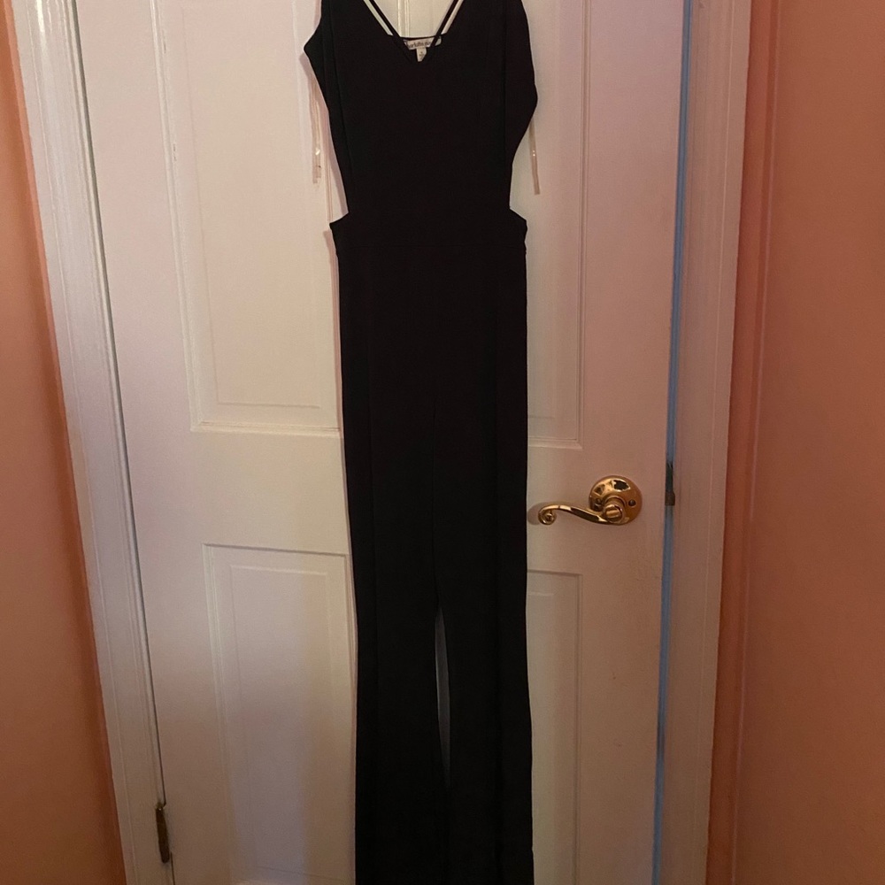 Black Charlotte Russe Flare Jumpsuit